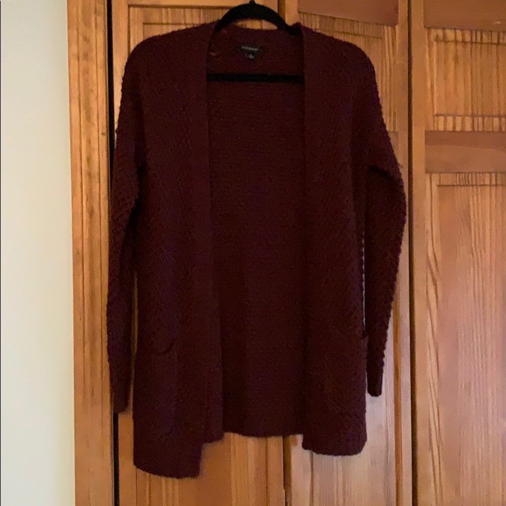 Plum cardigan